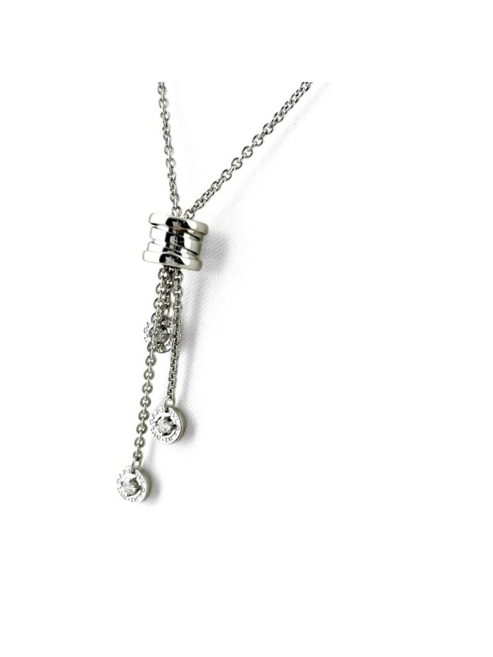 Bvlgari B.zero1 Element Pendant Melee Diamond Necklace